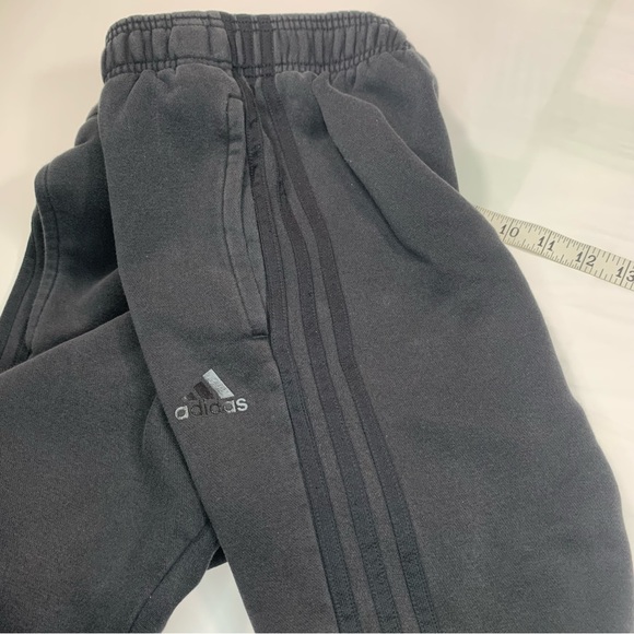 Adidas Unisex Track Fleece lined Jogger Pants Black Meduim - Picture 12 of 14